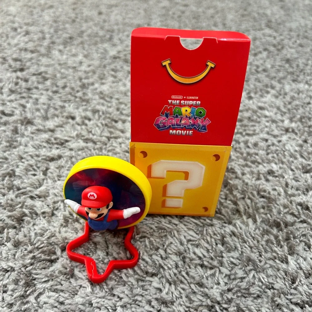 McDonalds Happy Meal Toy The Super‎ Mario Galaxy Movie Mario Figure with Box